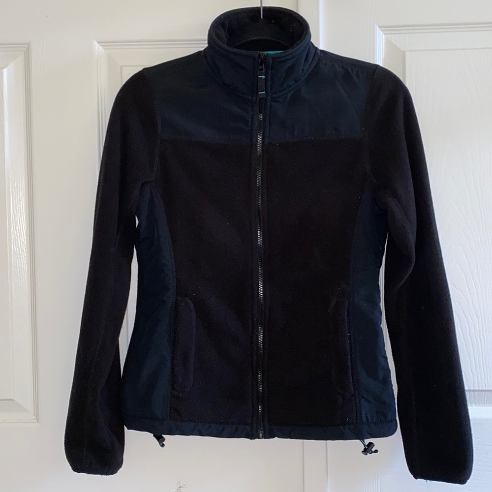 NWOT Aeropostale Black Fleece Windproof Jacket